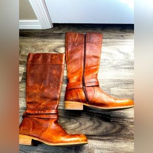 Lands end, leather boots